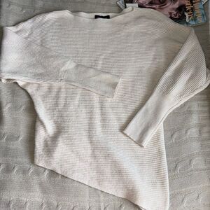 Express Asymmetric Ribbed Sweater - size XS